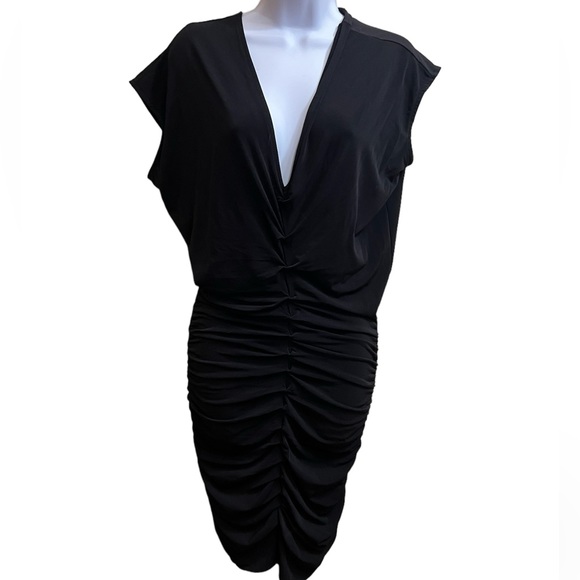 Moda International dress Size S blouson with ruching - Picture 1 of 4